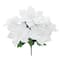 12" Poinsettia with Glitter Bush by Ashland®